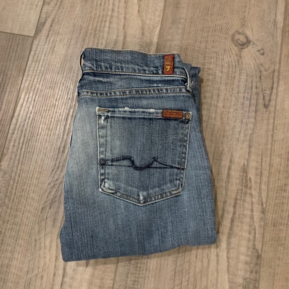 7 for All Mankind Bootcut distressed jeans 27 - Picture 2 of 10